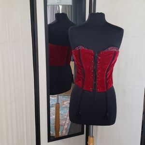 Dreamgirls Red Velvet Corset 36D